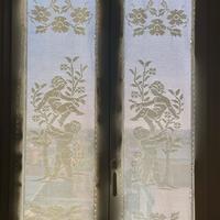 2 Tende uncinetto fatte a mano motivo angioletti