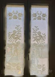 2 Tende uncinetto fatte a mano motivo angioletti