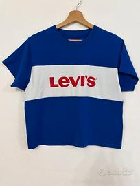 LEVI'S Maglia t-shirt blu logo