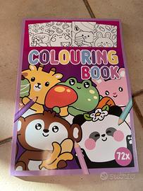 Libro da colorare animali carini “Kawaii”