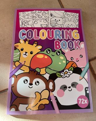 Libro da colorare animali carini “Kawaii”