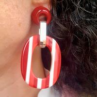 Orecchini rossi pendente
