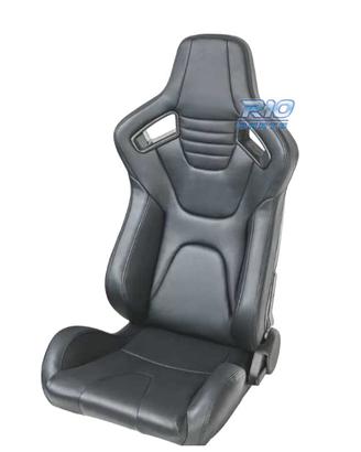 SEDILE BAQUET UNIVERSALE IN PELLE NERA LOOK EVO