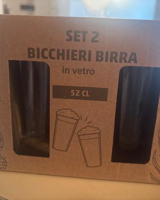 Set 2 bicchieri birra