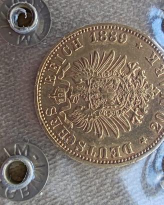 20 Mark oro 1889 D Georg II Sachsen-Meiningen