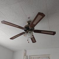 lampadario con ventilatore e telecomando 