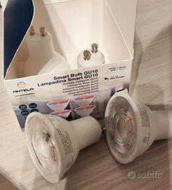 4 Faretti Led Smart GU10, WiFi+Bluetooth, RGB