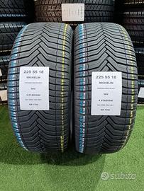 2 gomme 225 55 18 MICHELIN 4 STAGIONI RIF1782