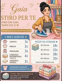 Stiro e addetta alle pulizie