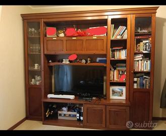 mobile sala e tavolino vetro