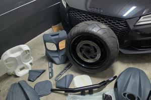 Pezzi V Rod cerchi 300 sosp aria forcella bodykit 