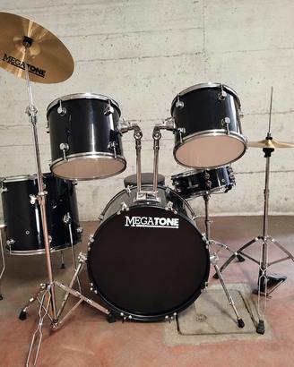 batteria acustica completa MEGATONE  5 pezzi
