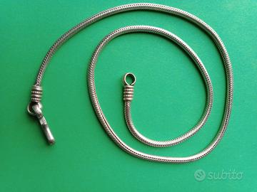 Collana Snake in argento etnica vintage