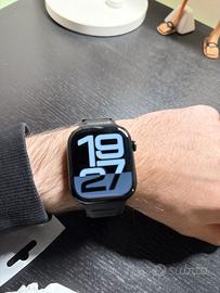 Cinturino Apple Watch 46mm Pelle nera/marrone
