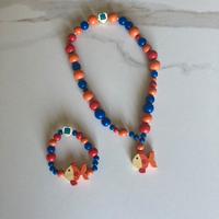 Collana e braccialetto  legno Thun