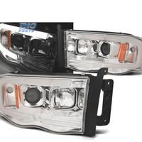 FARI PER DODGE RAM 02-06 CON TUBO LED CROMATO