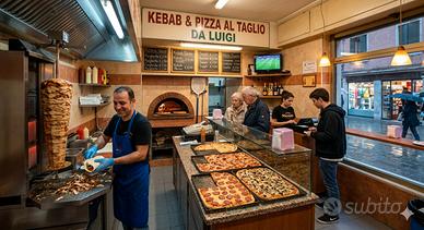 Bar con canna fumaria trasformabile in pizza kebab