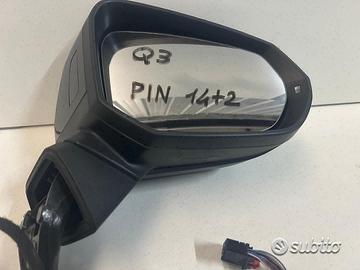 Specchietto retrovisore dx sx audi q3 2022 16 pin
