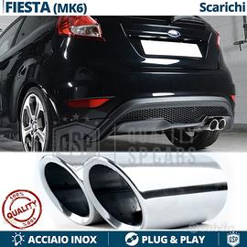 TERMINALI Scarico per FORD FIESTA ST MK6 Cromati