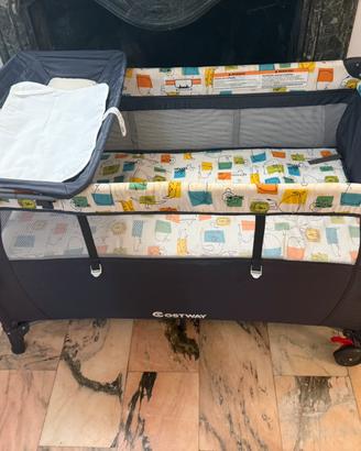 Lettino da viaggio Costway con fasciatoio