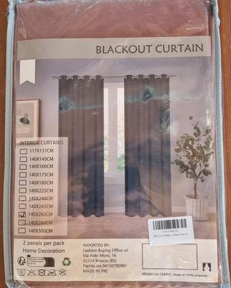 Coppia Tende Oscuranti (Blackout) - Nuove 140