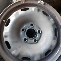 4 cerchi in ferro smontati 5x14 5 fori 5x100 VW pe