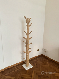 Appendiabiti albero, legno massello