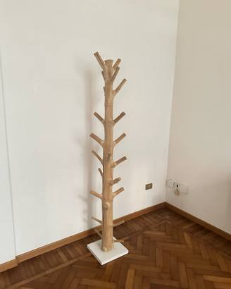 Appendiabiti albero, legno massello