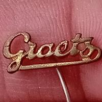 VECCHIA SPILLA DISTINTIVO RADIO GRAETS VINTAGE