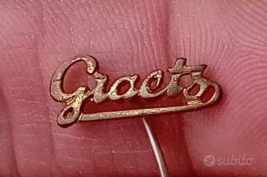 VECCHIA SPILLA DISTINTIVO RADIO GRAETS VINTAGE