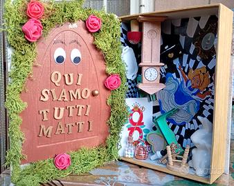 Libro scatola decorativo con Alice nel Paese....