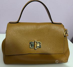 Borsa donna in pelle marrone