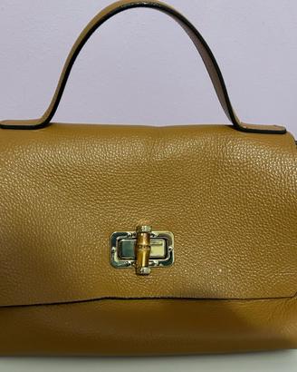 Borsa donna in pelle marrone