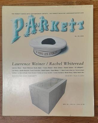 Libro parkett 42 lawrence weiner, rachel whiteread