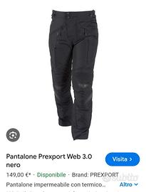 Pantaloni moto donna taglia S (40/42) 4 stagioni