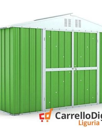 Box giardino lamiera zincata 327x155 verde chiaro