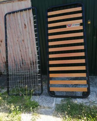 2 reti per letto singolo con doghe e molle