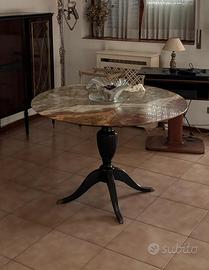 Tavolo in onice naturale Ø120 cm (anni ‘50-‘60)