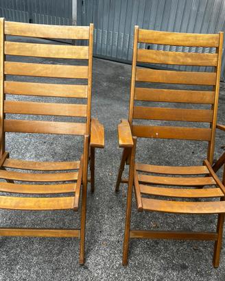 Sedie pieghevoli in legno
