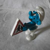 Schleich - Peyo : PUFFO con Segnale Stradale