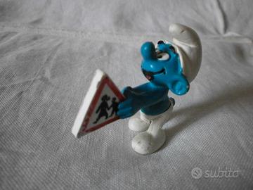 Schleich - Peyo : PUFFO con Segnale Stradale