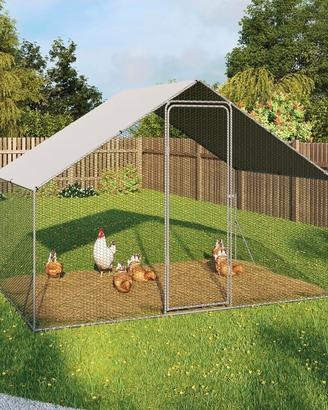 Pollaio in acciaio 3 m x 2m x 2m 