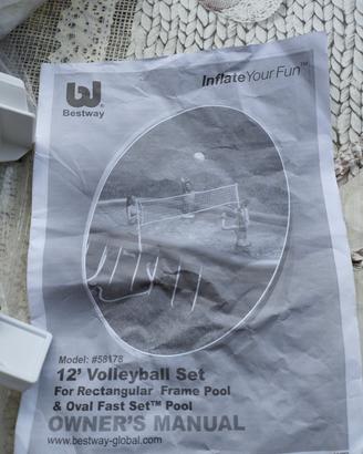 Rete da pallavolo per piscina esterna