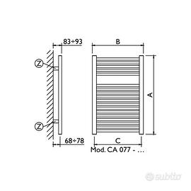 scalda salviette da riscaldamento