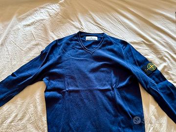 Stone Island maglione cotone blu