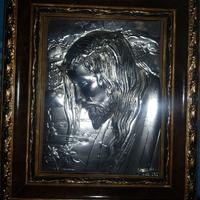 Bassorilievo Icona Quadro Argento 925 Cristo