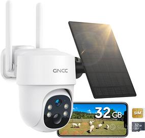 Telecamera Esterna con SIM e pannello solare