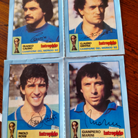8 Cartoline calciatori mondiali 82