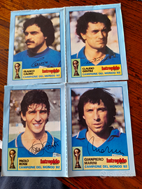 8 Cartoline calciatori mondiali 82
