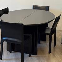 Tavolo Console Legno laccato nero Design anni 70